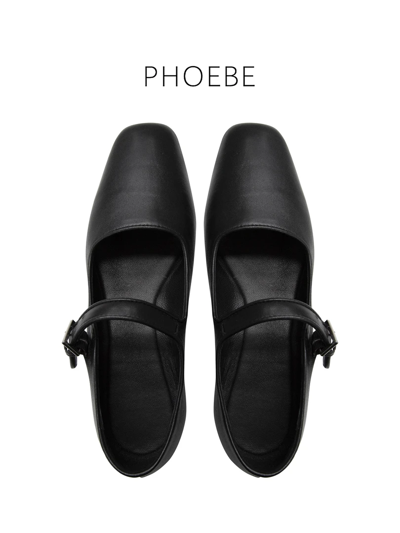 【玛丽珍】PHOEBE叶姐 春季新品百搭好穿黑色单鞋H409013071H