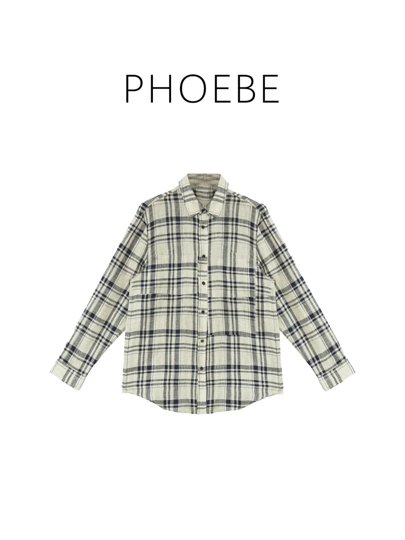 【复活心尖尖格子】PHOEBE叶姐 穿搭氛围感满满衬衫H40816134C