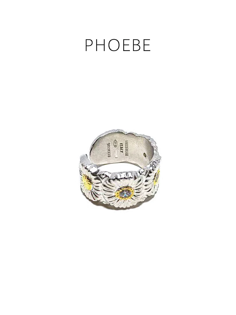 合金戒指 【小皱菊】PHOEBE 叶姐戒指ins怒推H409013029F