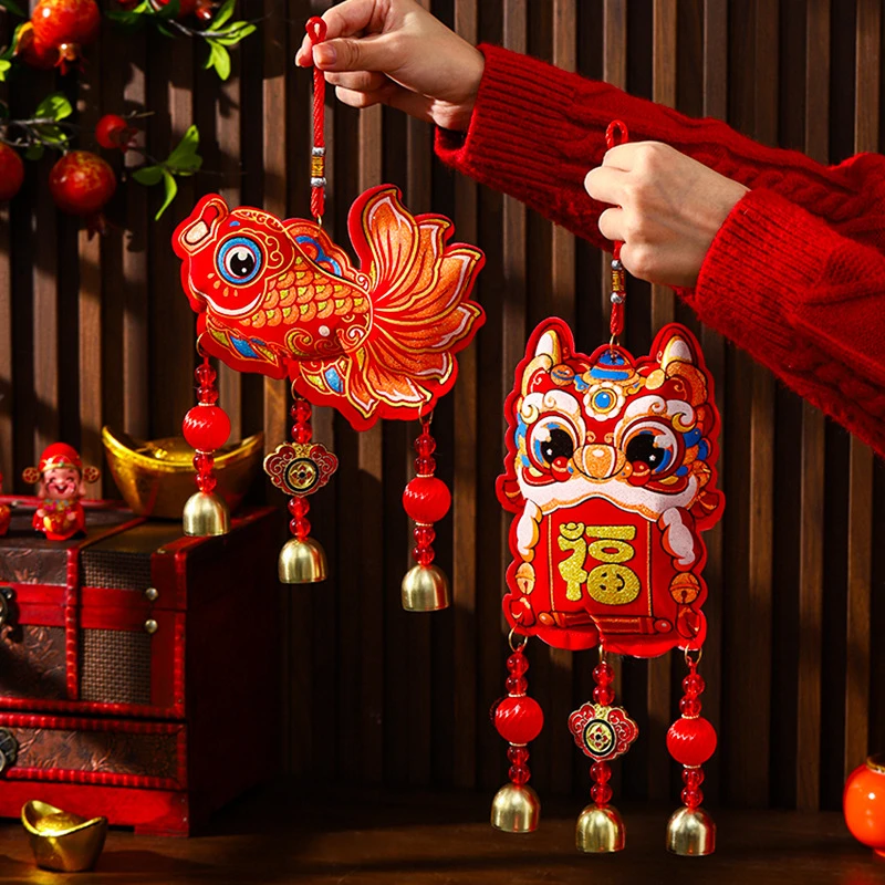 春节过年装饰新年福包挂件2025蛇年布艺福袋8