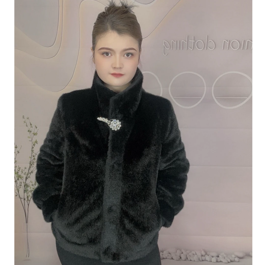 【新疆包邮】冬季立领休闲百搭女士短款外套090804QH