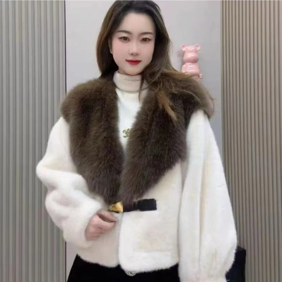 【反季清仓】2025春款女士雪兰貂外套时尚百搭款091601QH