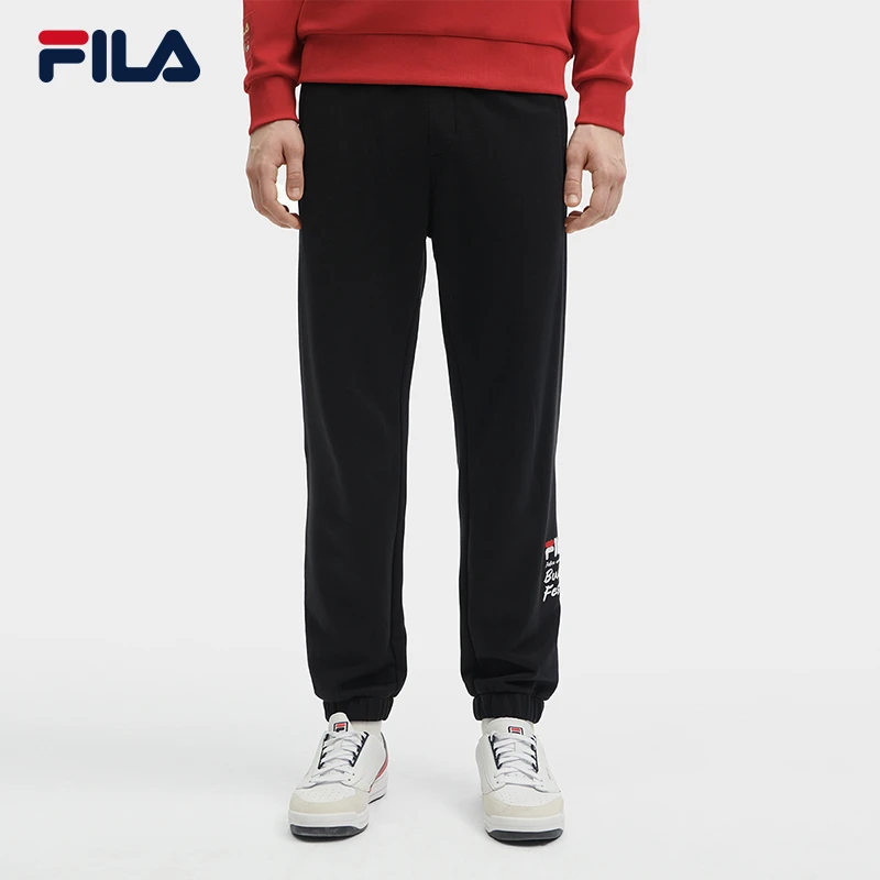 Fila/斐乐男子春季【龙年限定刺绣】针织运动休闲长裤 F11M419601