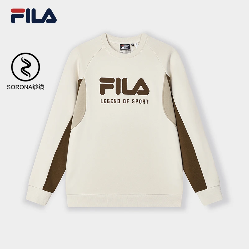 Fila/斐乐男子春季运动休闲百搭针织高能穿搭套头卫衣 F11M419204