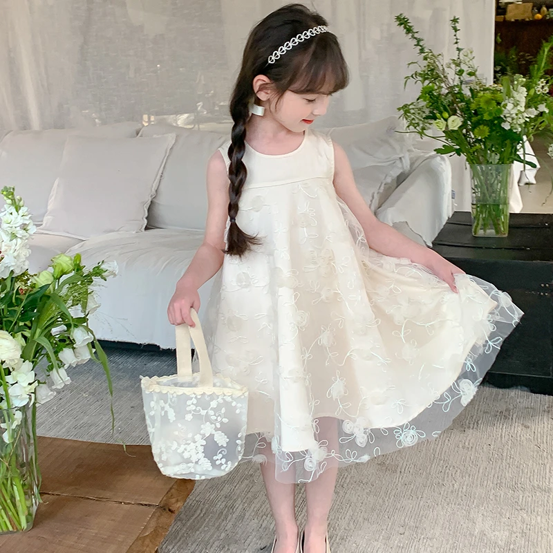 儿童洋气甜美裙子女童夏季时尚连衣裙夏款上新女宝公主裙YH-66362