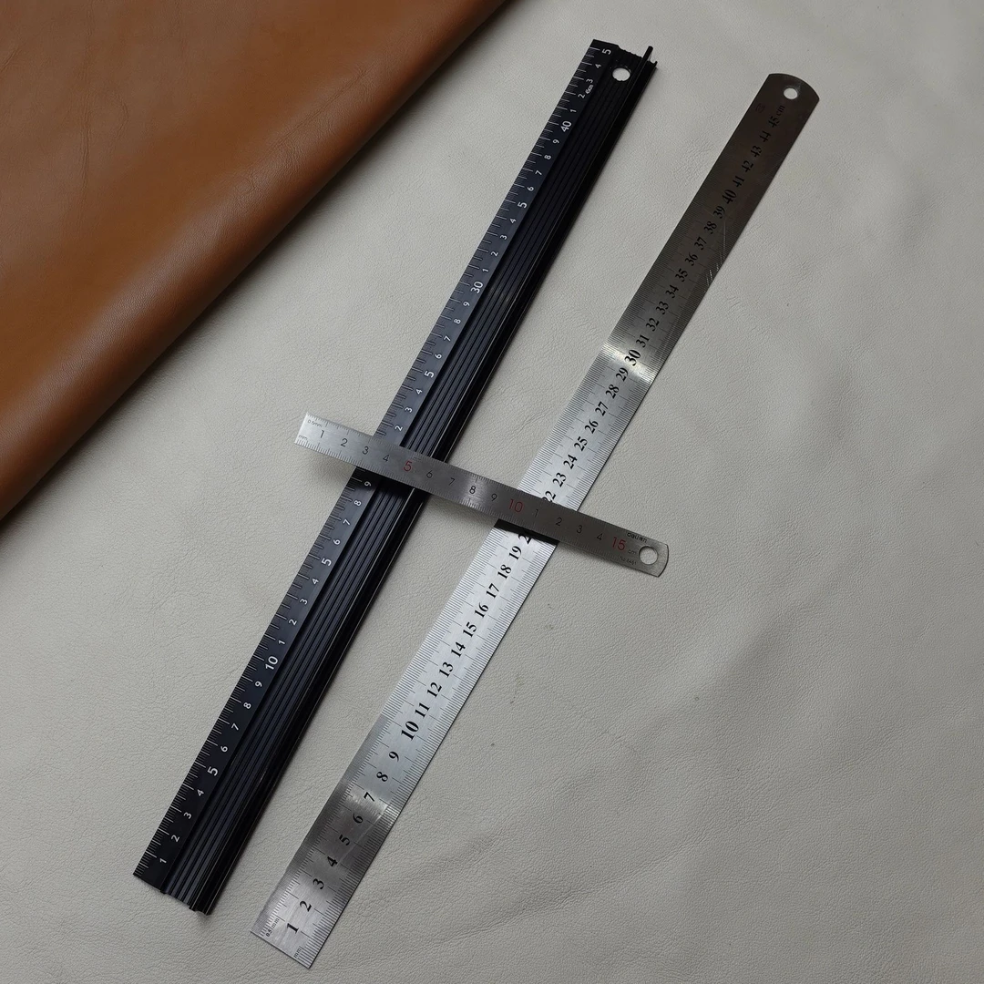 *大铁尺小铁尺 铝合金防护尺 手工皮具DIY基础工具
