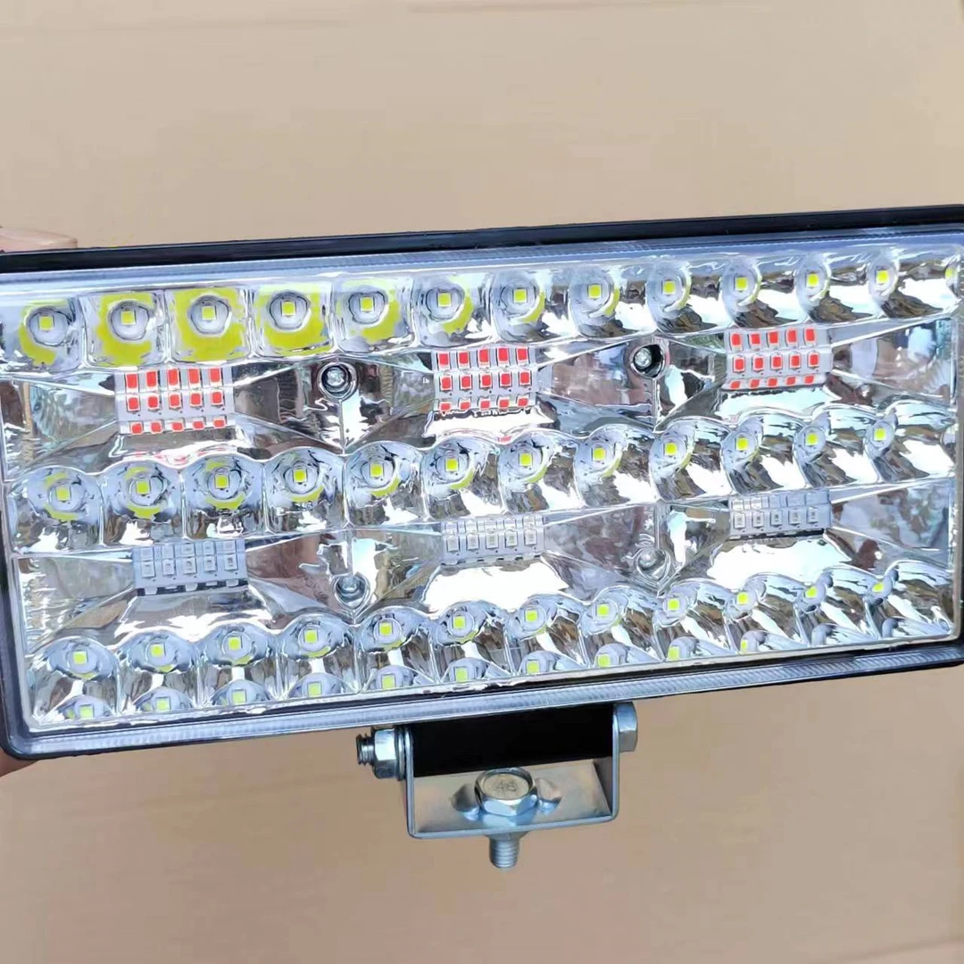 红蓝爆闪LED射灯汽车货车改装灯超亮摩托电动车加装强光客厅灯防