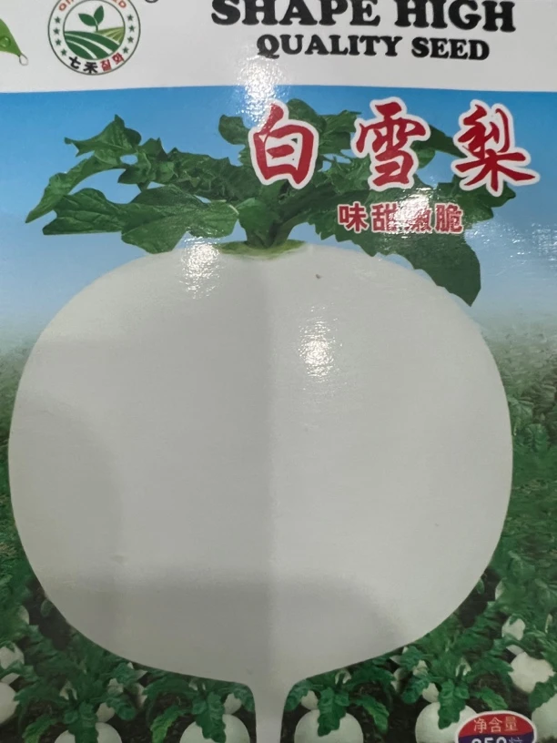 白雪梨水果萝卜种子2袋