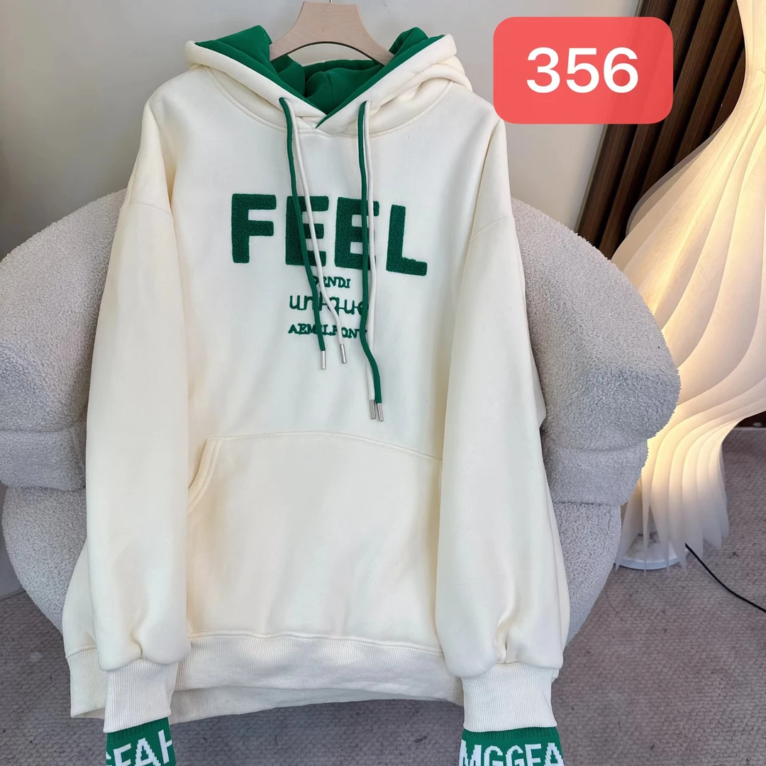 歌如虹品牌   欧货时尚潮流加北极绒卫衣（356）