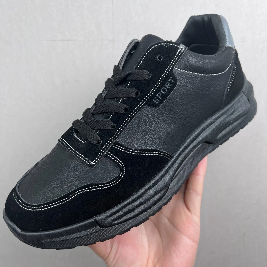 【ZB2311】男鞋春季2023新款男鞋男士休闲鞋时尚黑色潮鞋