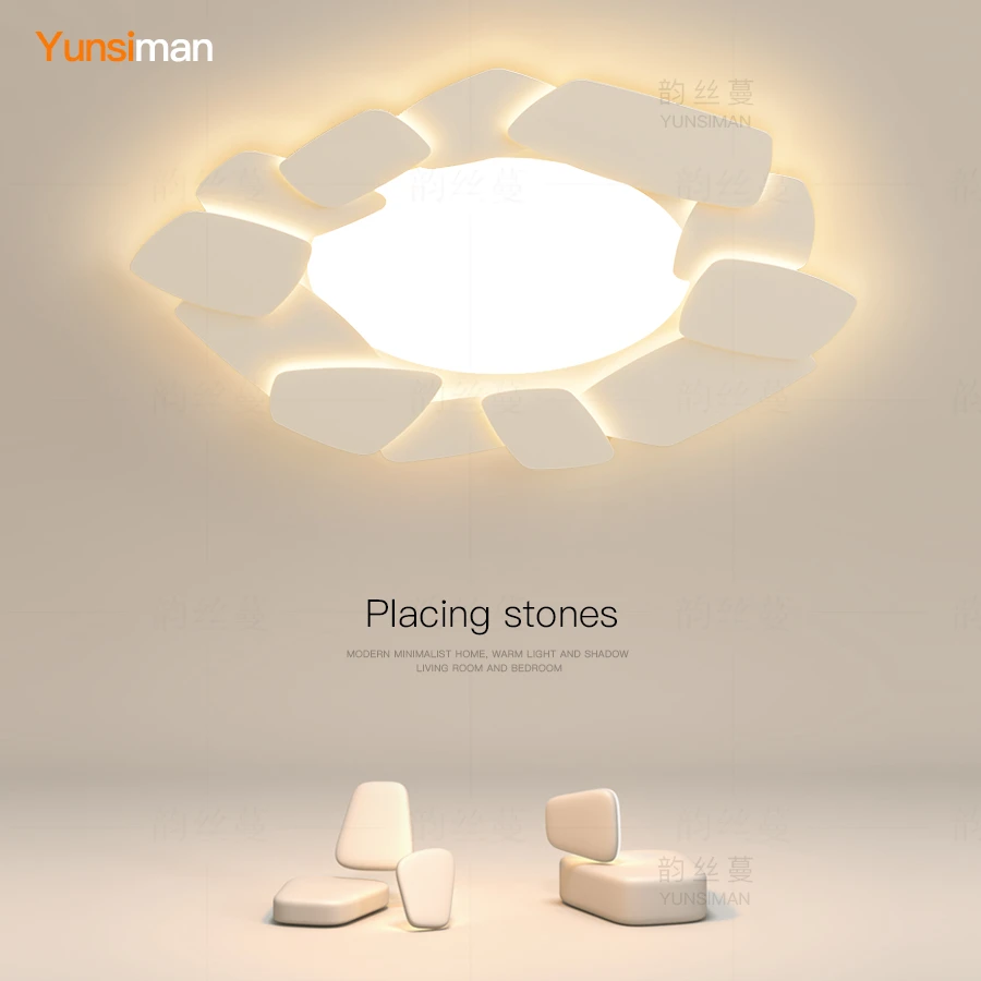 客厅主灯中山灯具灯饰led吸顶灯现代简约主卧室灯餐厅吊灯超薄灯