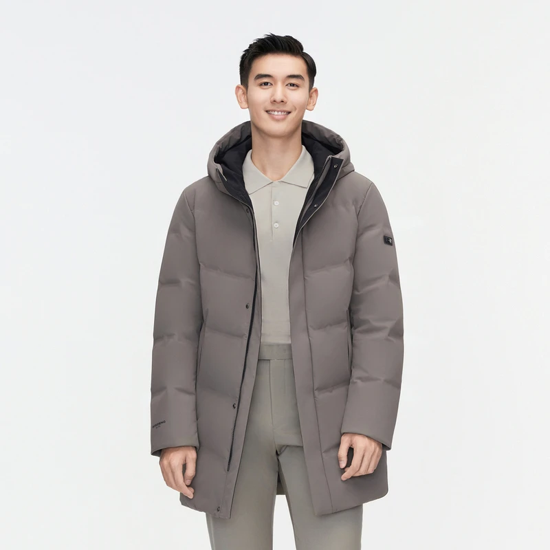 波司登2023年新款冬季男时尚休闲中款保暖羽绒服外套B30144117