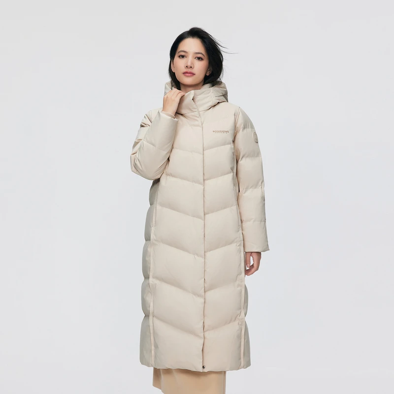 波司登【好羽绒】2024冬季新款女长款经典休闲羽绒服B40145176