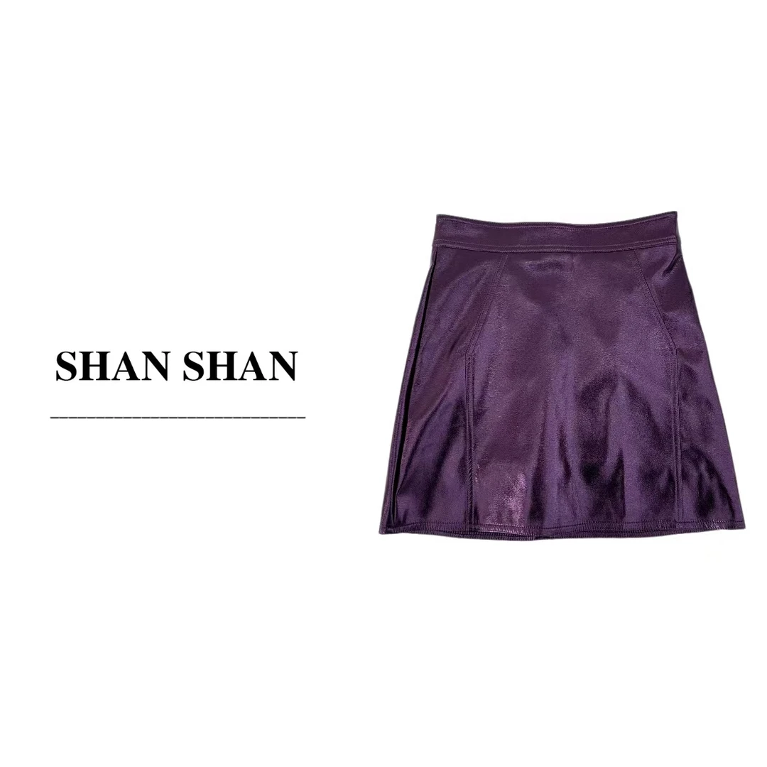 SHAN姗姗显瘦女气质多色高腰百搭休闲短裙A字半身裙71050548 341