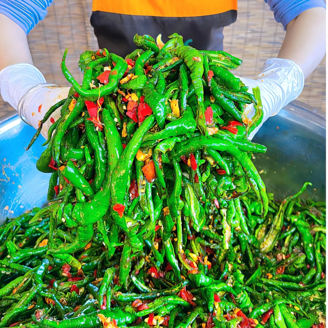 赣南下饭菜手工腌制口感新鲜绿色蔬菜脆辣家常酱腌辣椒280克1罐