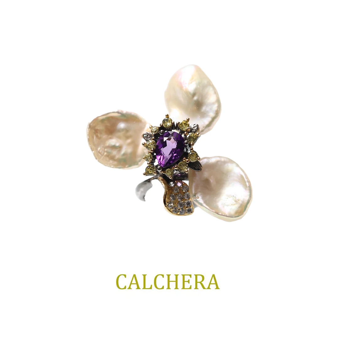 CALCHERA原创天然珍珠戒指