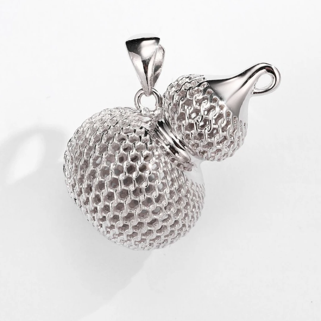 pt950吊坠镂空葫芦吊坠正品铂金吊坠手工素款古法
