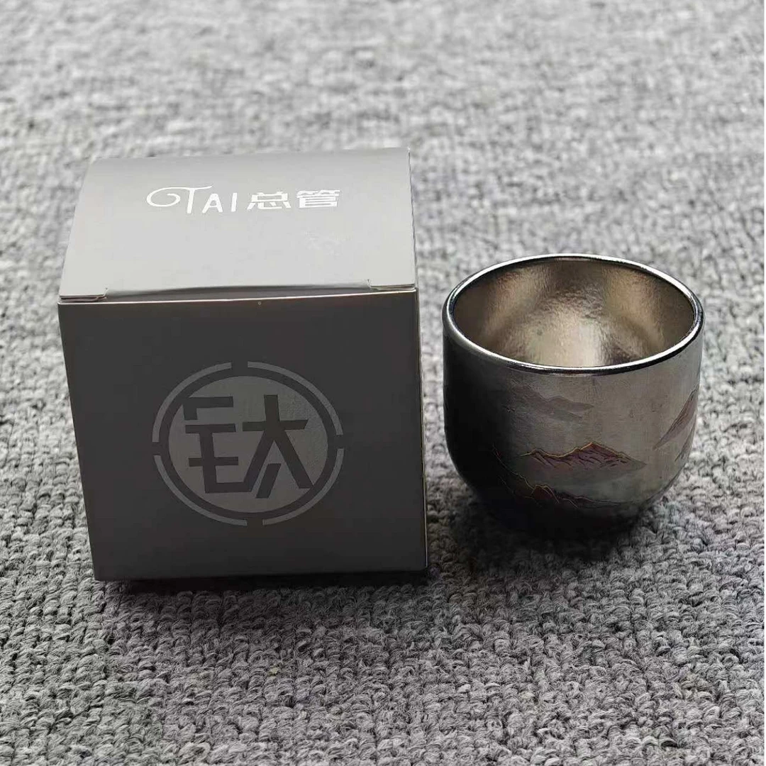 粉彩千里江山钛杯A87