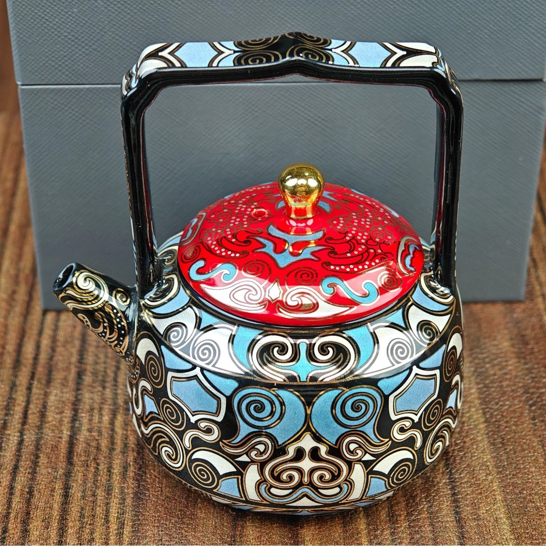 良瓷美品饕鬄提梁壶T32