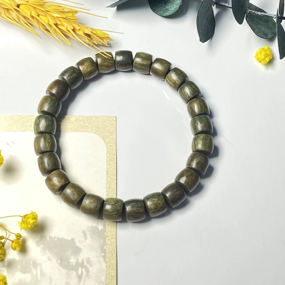 沁心 绿檀8mm直切手串