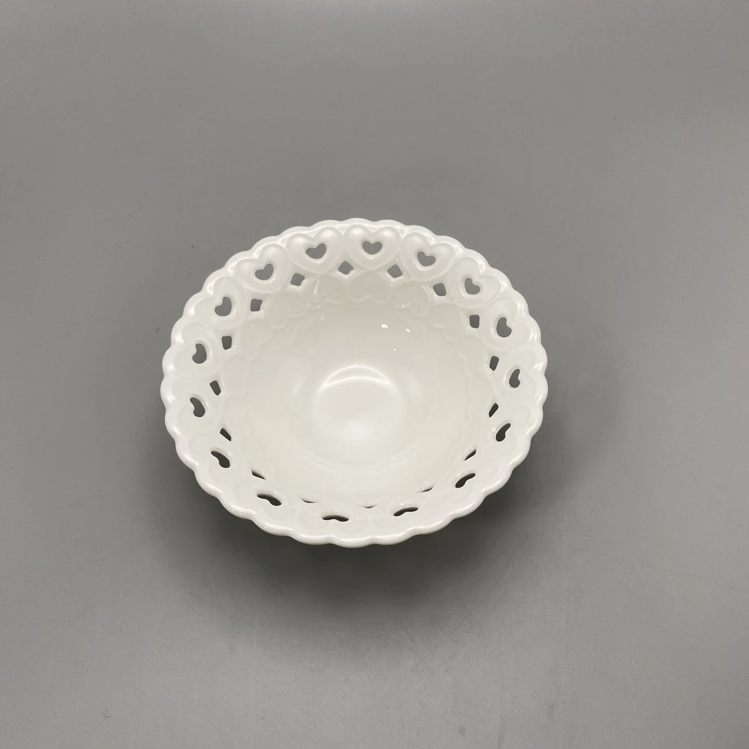 【赫赫家】桃心系列 水果碗小号 高温瓷