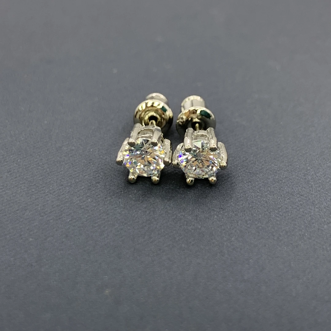 【斯里兰卡的宝藏】SM057耳钉0.5ct+0.5ct