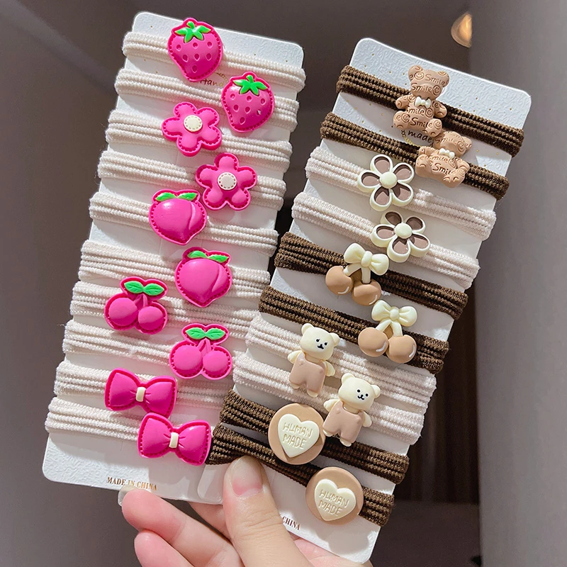 儿童发圈网红毛巾圈高弹力女童扎马尾发绳女孩ins不伤发头绳发饰