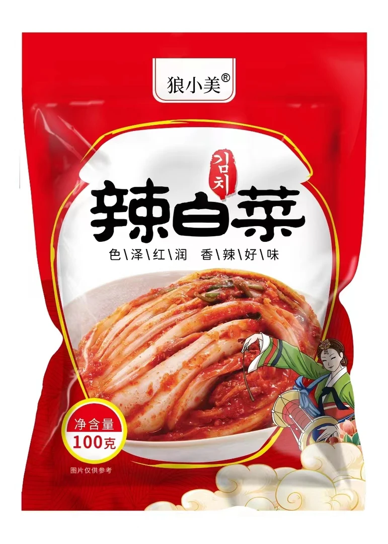 狼小美辣白菜16袋*100g泡菜酸辣爽口即食传统朝族【粉丝福利】