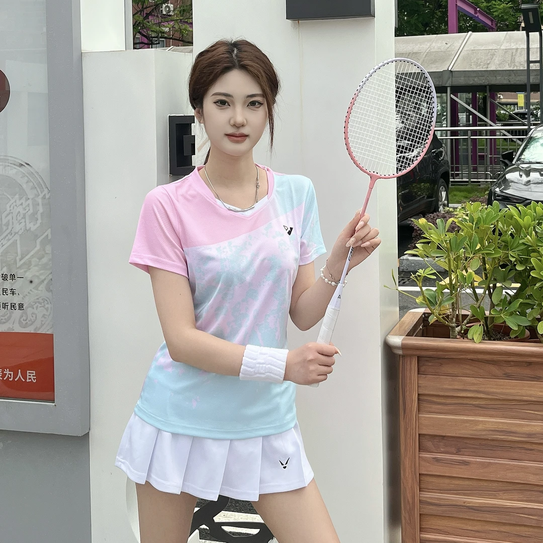 2025款夏季羽毛球服套装男女时尚显瘦透气速干吸汗运动装大赛服