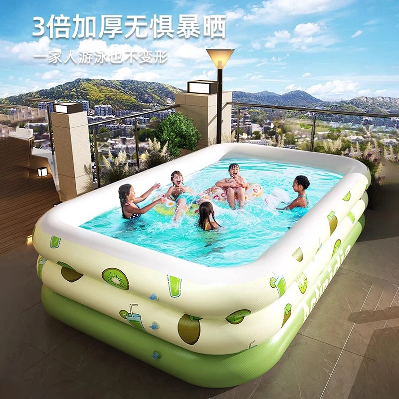 充气游泳池儿童家用加厚宝宝婴儿大型充气水池小孩家庭大人戏水池