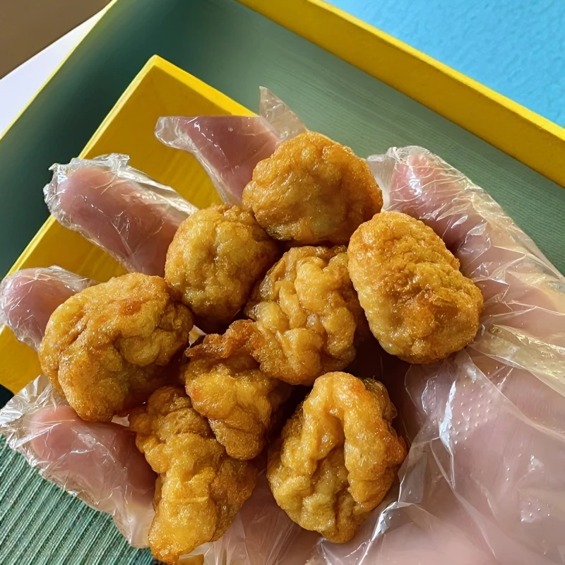 油炸虾丸炸鱼丸鸡蛋梅州手工农家地道客家特产宴请菜结婚喜事营养