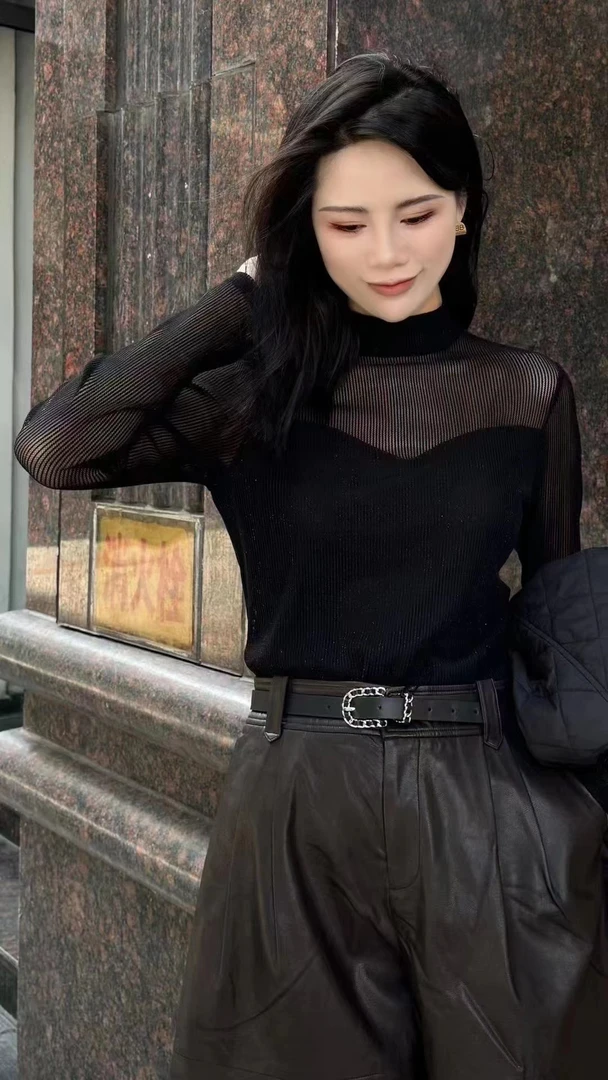 易缔媤纱衣DE33410纱衣打底衫