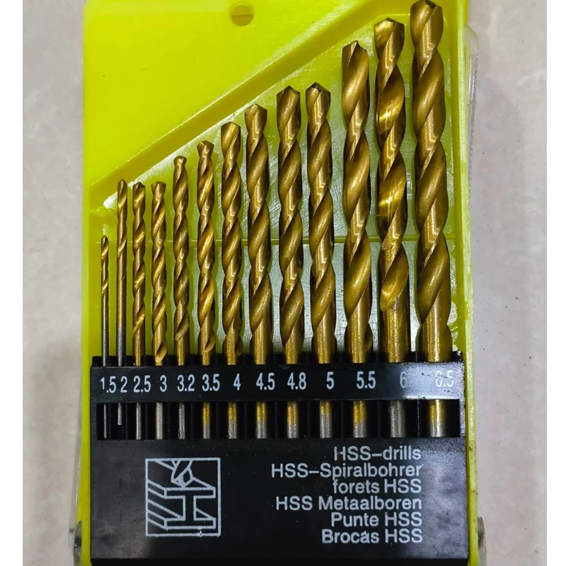 13根麻花钻头 带盒