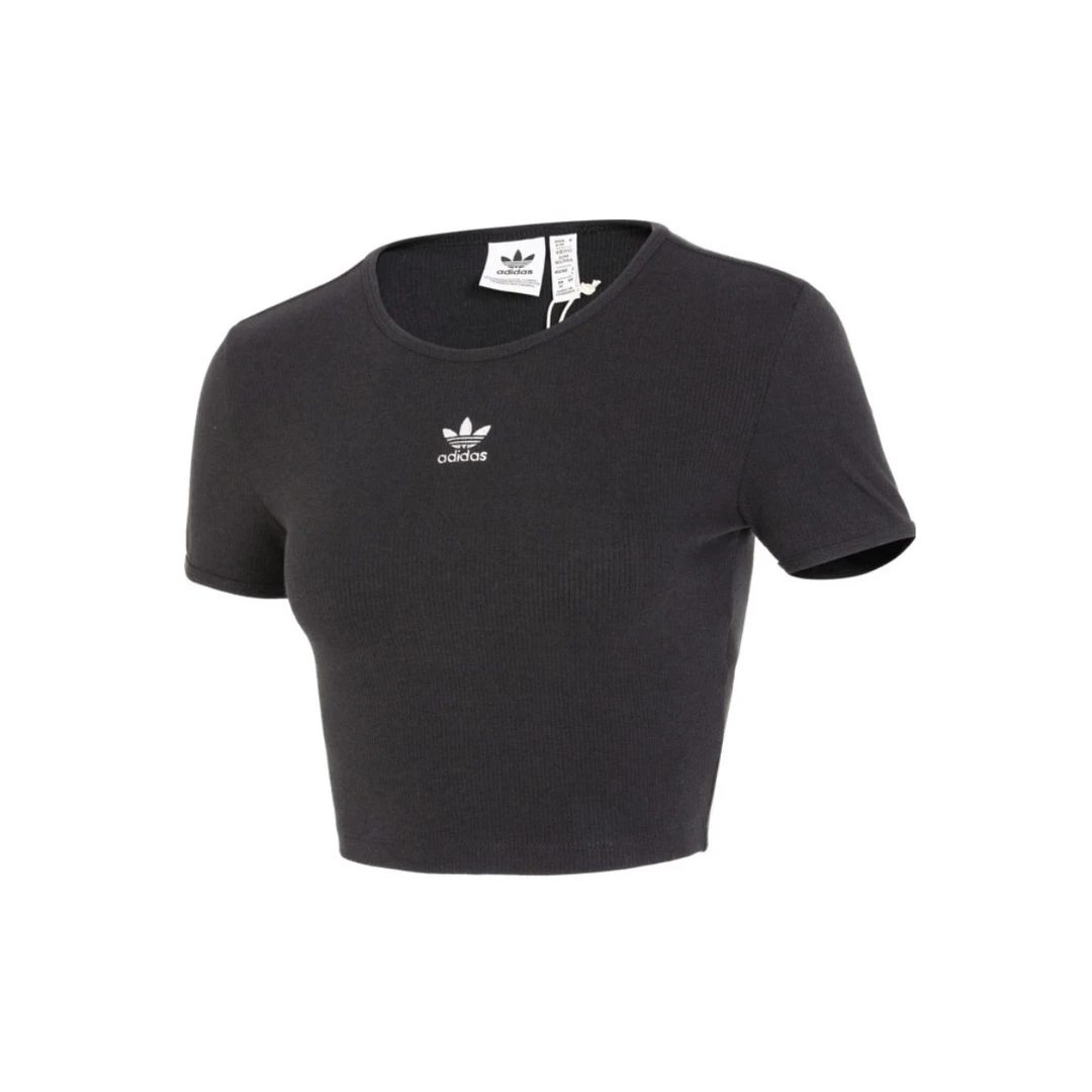 adidas阿迪达斯三叶草春夏女装短款半袖休闲运动短袖T恤II8057