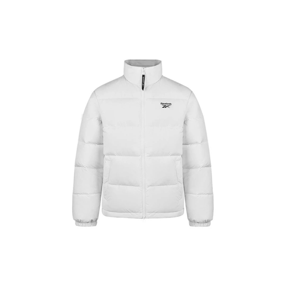 Reebok/锐步男女同款冬季保暖潮流立领羽绒服白色HF2761