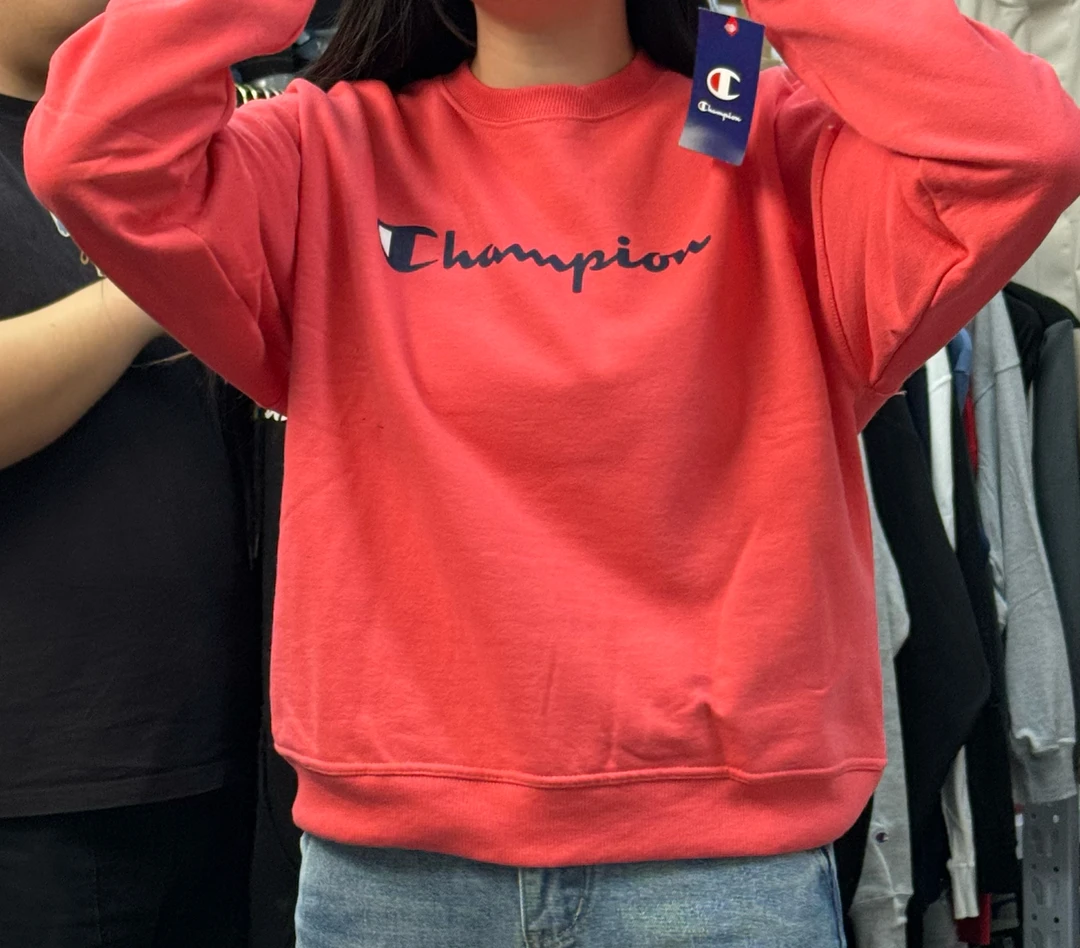 CHAMPION冠军 女款针织长袖加绒圆领卫衣 WL7270549302