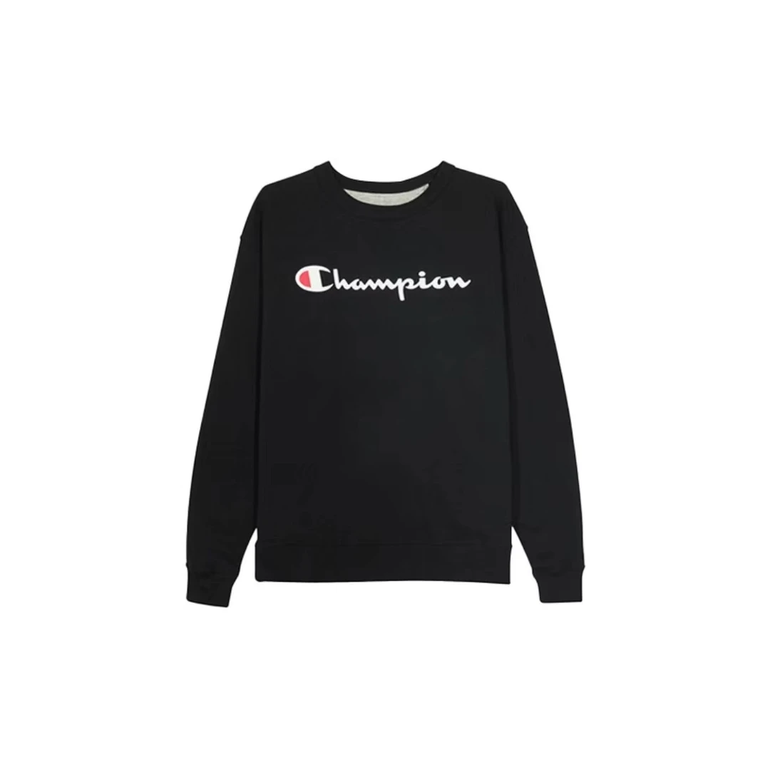 CHAMPION冠军 男女同款美版印花圆领加绒卫衣S0888407D55-W3J