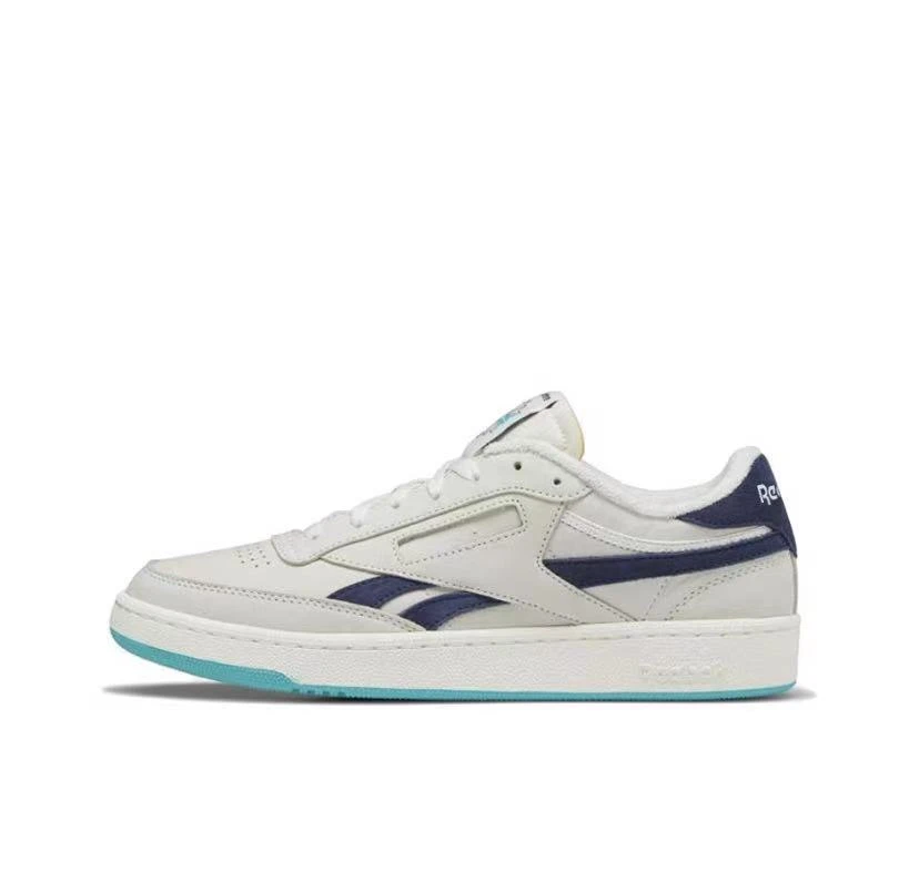 Reebok/锐步 复古低帮白蓝潮鞋防滑耐磨时尚百搭休闲板鞋 GW2167