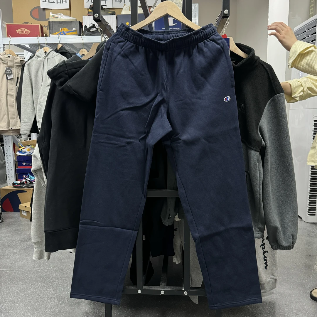 CHAMPION冠军舒适休闲厚实直筒加绒抽绳卫裤 P0551003-L