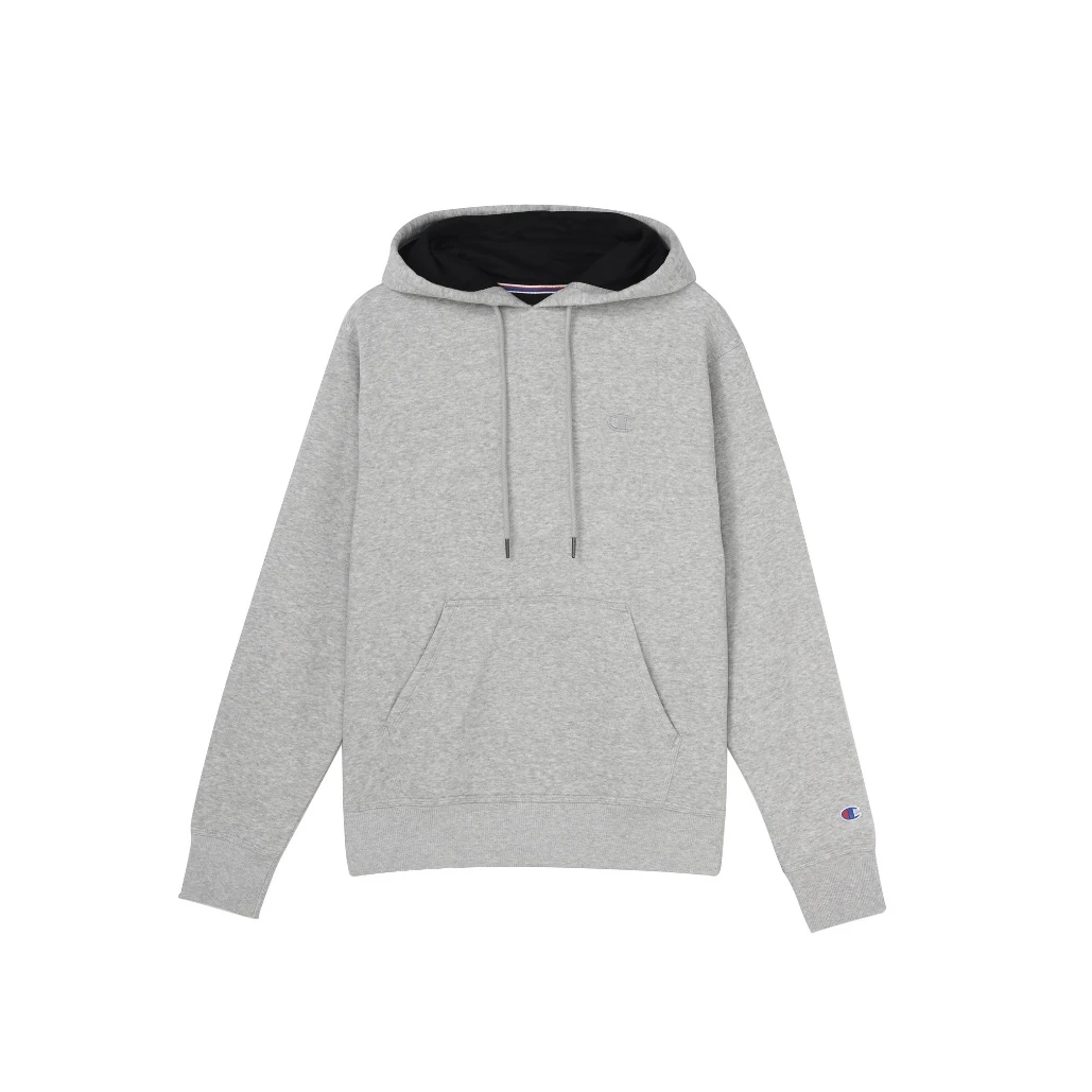 Champion/冠军 海外版 灰色百搭小标连帽卫衣 S0889407D55-806