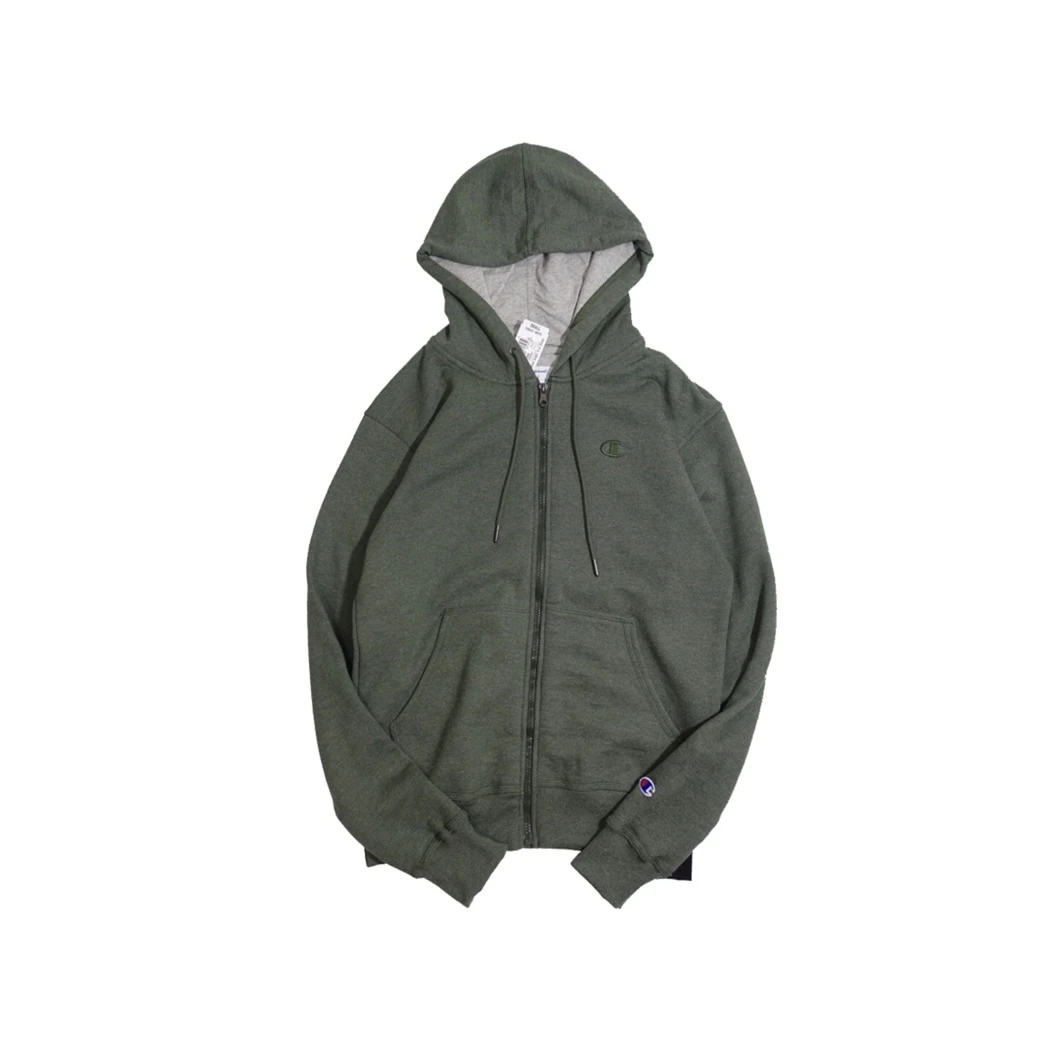 Champion/冠军 海外版绿色经典款小标拉链卫衣 S0891407D55-9AX