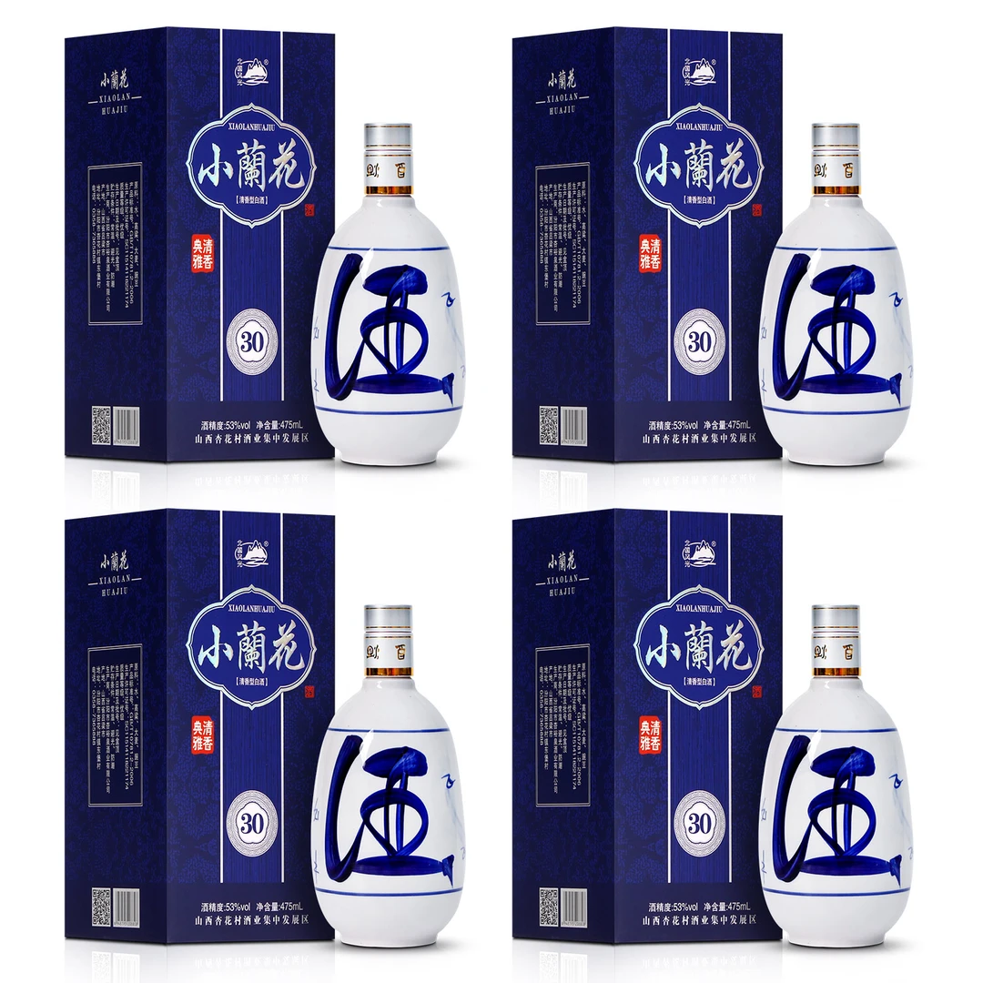 北国风光小兰花53白酒475ml*4瓶礼盒装53度475ml