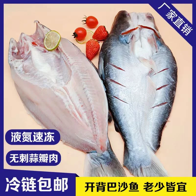 开背反骨巴沙鱼无冰整条湄公鱼5条700克一条无刺龙利鱼烧烤纸包