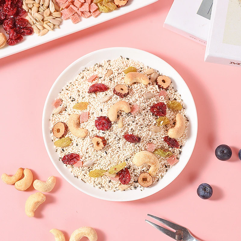 美粥食客藕粉桂花玫瑰花坚果各干果早餐美食代餐饮食速溶营养