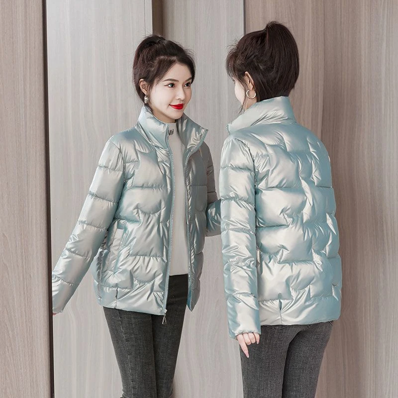 新款韩版羽绒棉服女短款百搭时尚洋气宽松显瘦免洗棉袄外套女潮