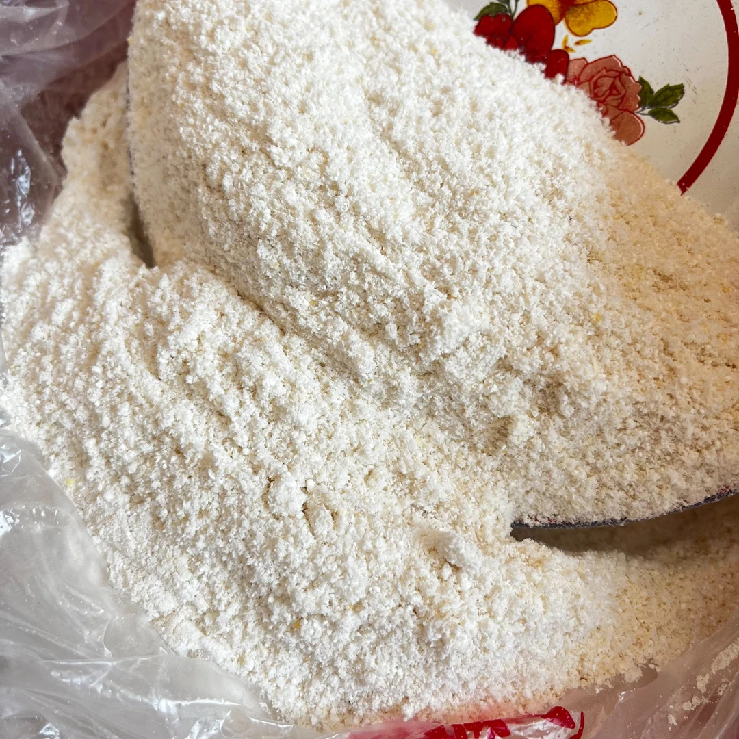 陕西岚皋本地包谷面3斤5斤农家自制老品种白包谷细玉米面做蒸肉