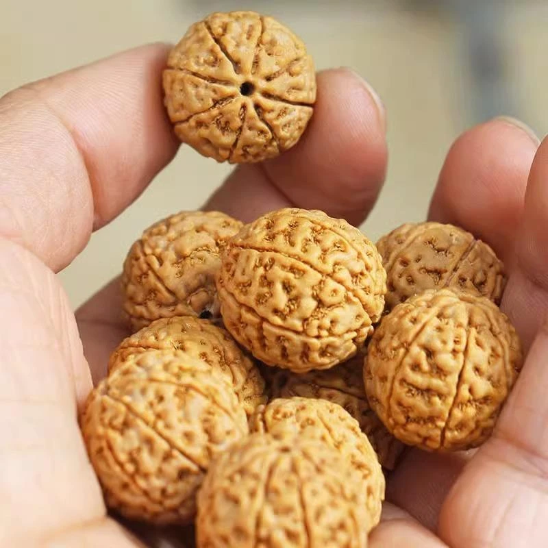 印尼大金刚菩提子手串男士姜黄皮原籽爆肉6六瓣7七瓣八九瓣文玩