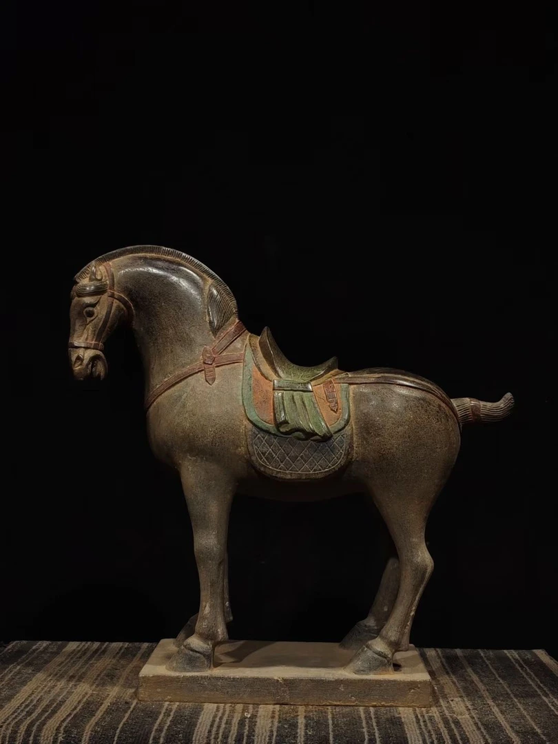 石马，青石，长34宽14高36