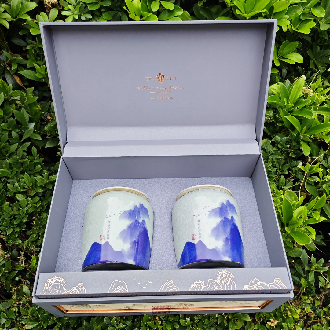 隐山双陶白毫银针白茶茶叶高档礼盒装过节送礼高端长辈年货