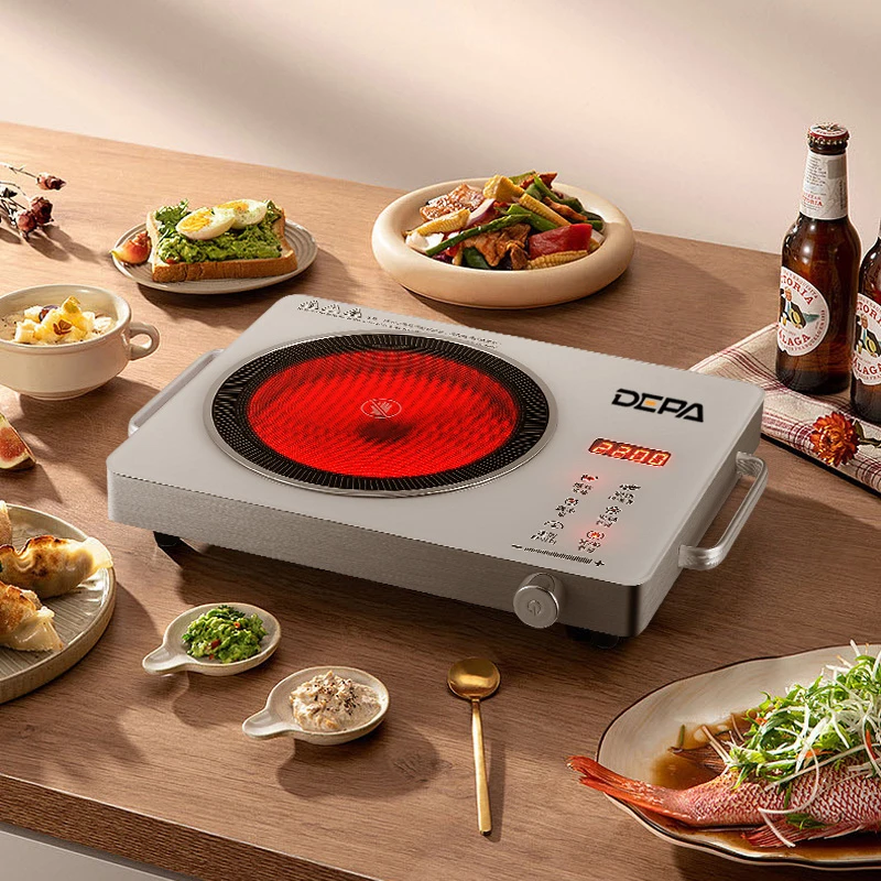 【品质高货】DEPA德帕电陶炉2200W多功能防爆进口微晶面板不挑锅具7